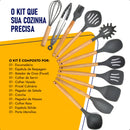 Kit Utensílios de Cozinha em Silicone