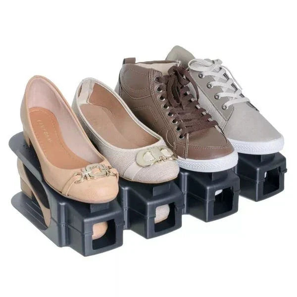 Kit com 10 Organizadores de Sapatos Reguláveis