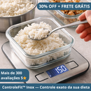 Balança ControleFit™ Inox - Alta precisão para quem leva dieta a sério
