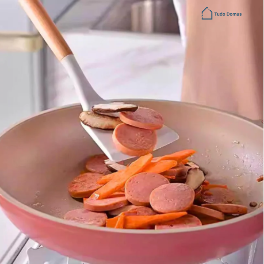 Kit 19 Utensílios Premium em Silicone com Tábua – EssenzaCook™ [30% OFF]
