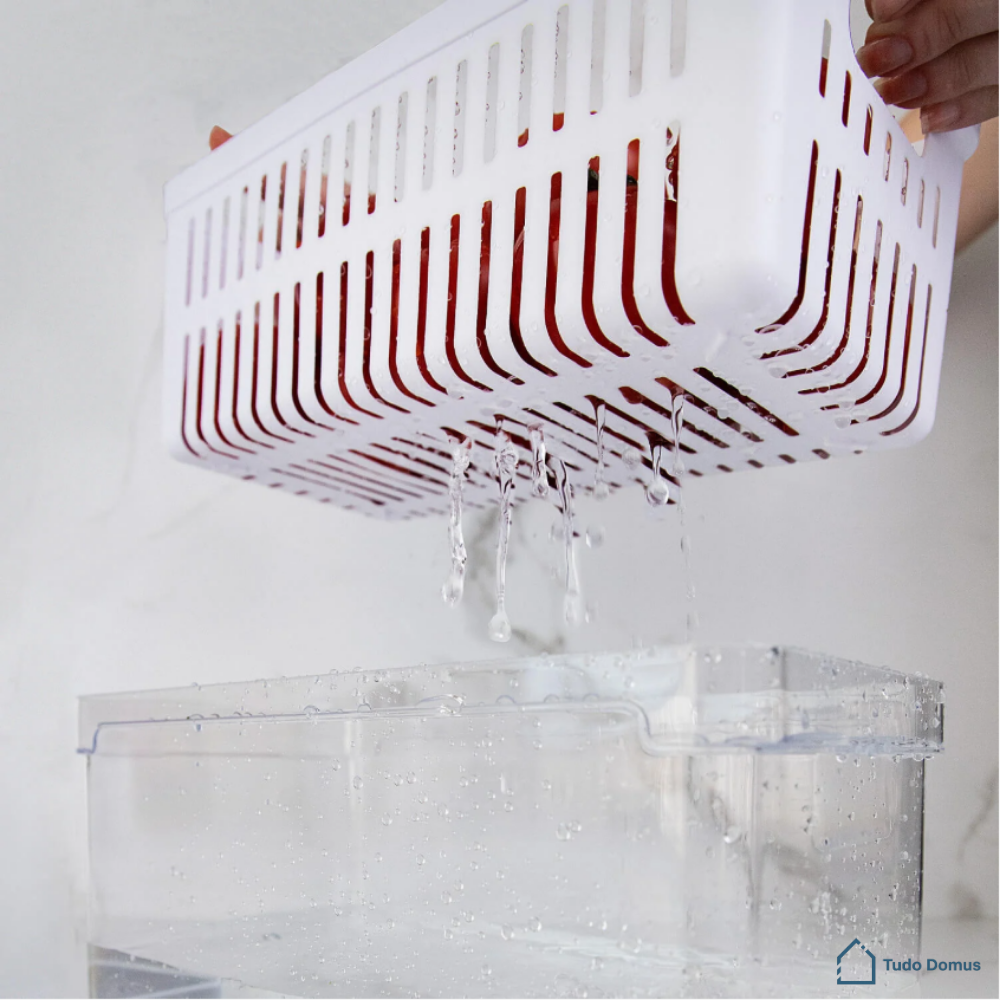 FreshBox Pro™ - Organizador 2,2 Litros de Geladeira Acrílico
