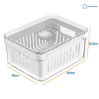 FreshBox Pro™ - Organizador 2,2 Litros de Geladeira Acrílico