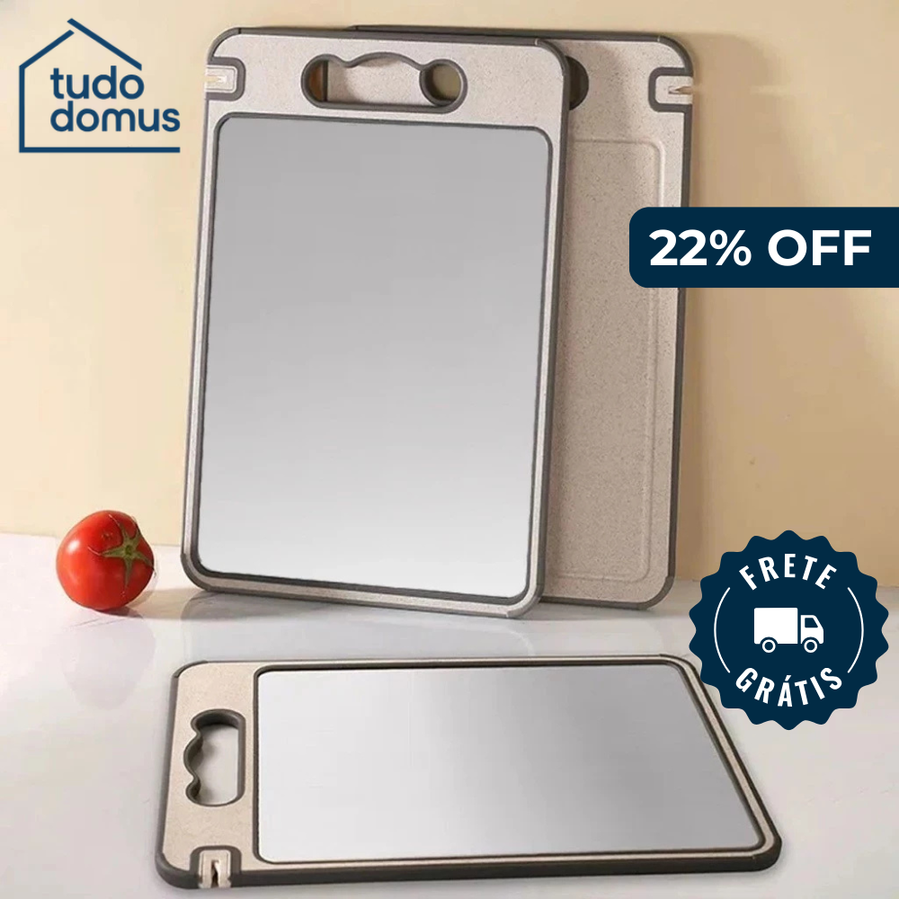 DomusCut Duo 304 — Tábua Dupla Face em Inox e PP