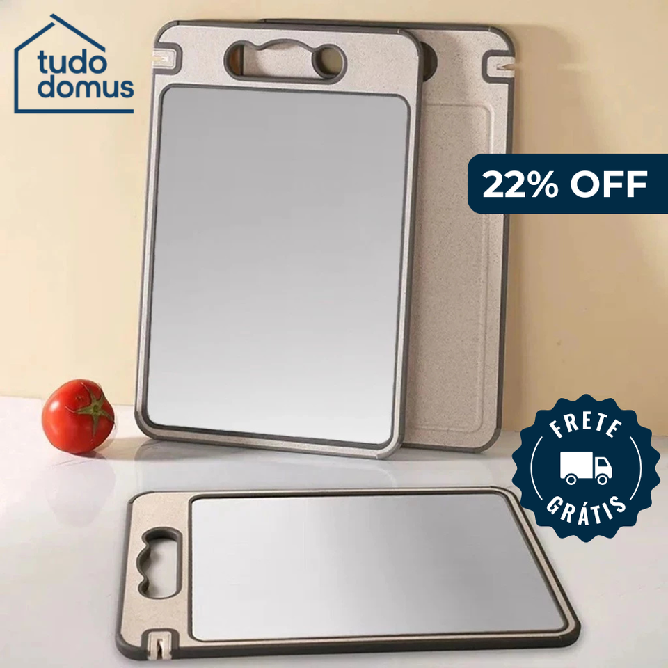 DomusCut Duo 304 — Tábua Dupla Face em Inox e PP