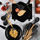 Kit Domus Premium 12 Peças – Silicone & Madeira [30% OFF]