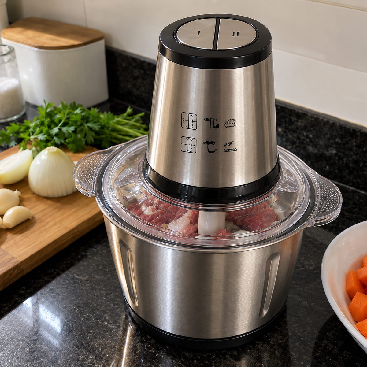 Processador Elétrico de Alimentos — DomusMix Pro