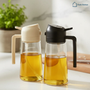 SprayCozinha Pro™ – Borrifador de Azeite 2 em 1 em Vidro Resistente - 470 ml - PRETO