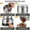 DomusGrind Pro – Moedor Elétrico Multifuncional em Aço Inox