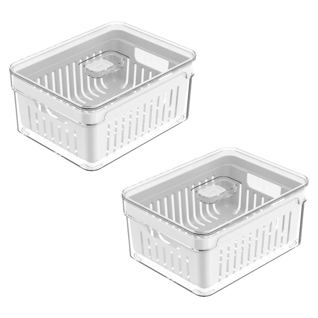 FreshBox Pro™ - Organizador 2,2 Litros de Geladeira Acrílico