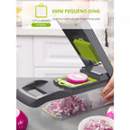 CulinareCut™️ – Cortador Multifuncional Gourmet 16 em 1 para Cozinha