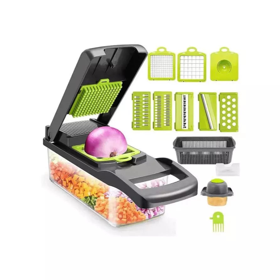 CulinareCut™️ – Cortador Multifuncional Gourmet 16 em 1 para Cozinha