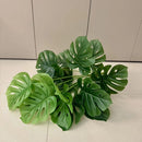 18 Folhas Costela De Adão Artificial Buquê 70 Cm