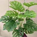 18 Folhas Costela De Adão Artificial Buquê 70 Cm