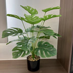 18 Folhas Costela De Adão Artificial Buquê 70 Cm