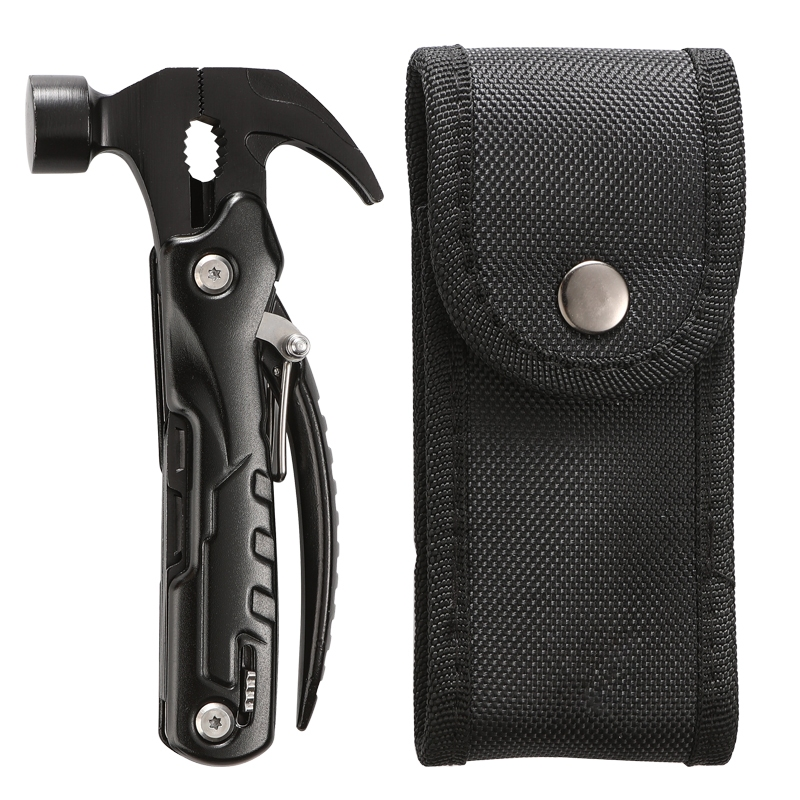 Martelo Portátil Multifuncional Garra Ao Ar Livre Camping Adventure Survival Kit Com Bolsa de Nylon