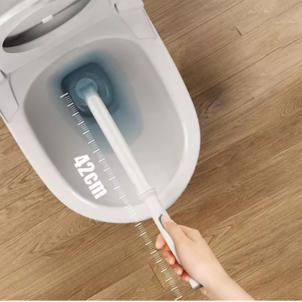Escova Sanitária com Suporte Automático de Parede - Banheiro, Drenagem e Cerdas Resistentes