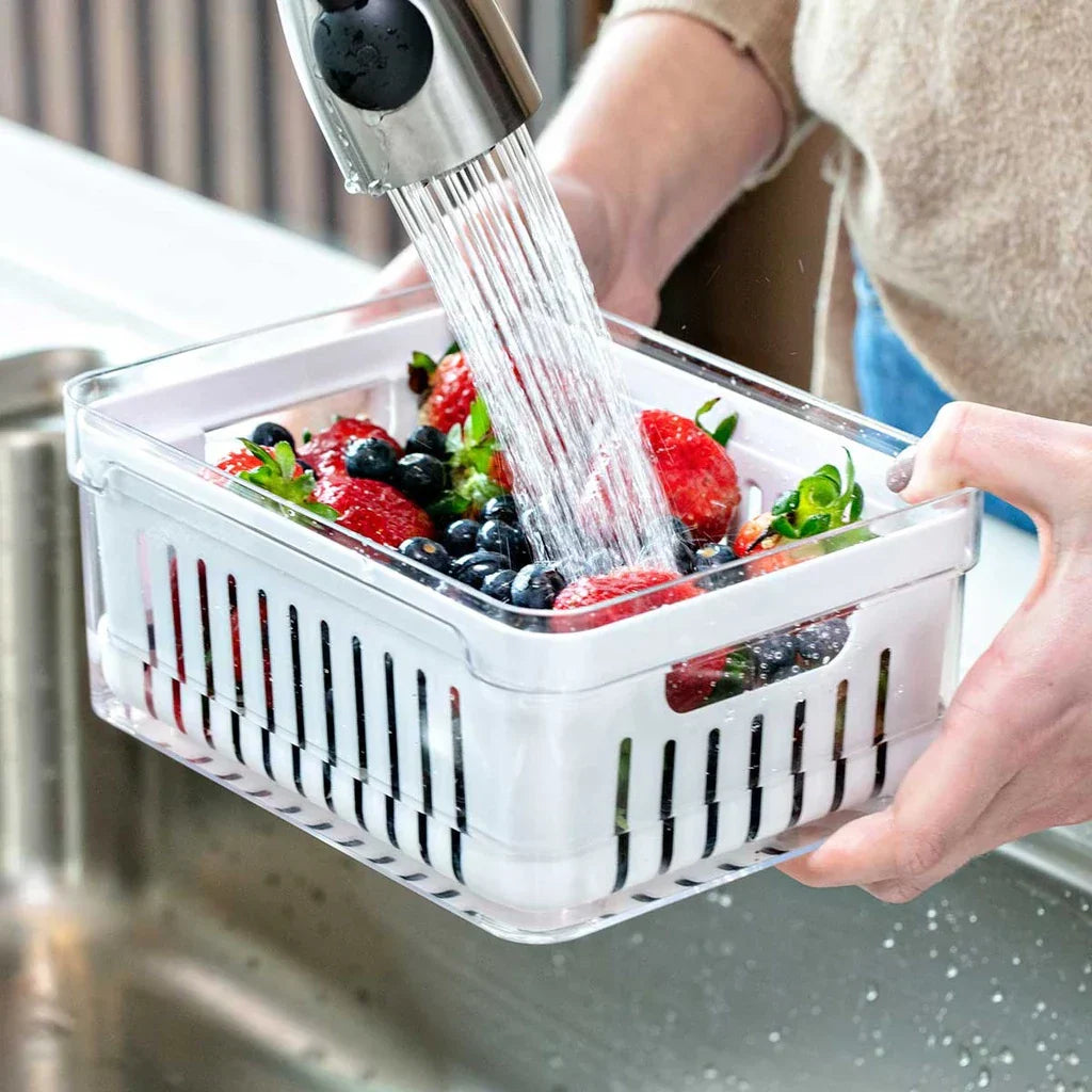 FreshBox Pro™ - Organizador 2,2 Litros de Geladeira Acrílico