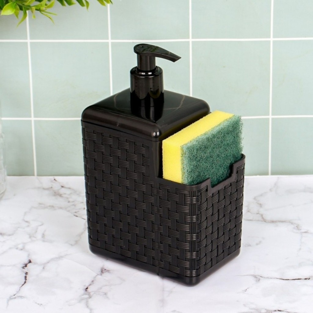 Kit Cozinha Completa Escorredor De Louça + Lixeira de Pia 5 litros + Porta Detergente + Rodinho Pia