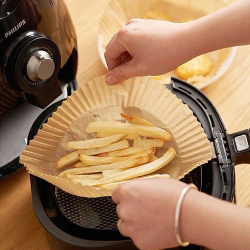 Forro Descartável para Air Fryer - 100 peças (16cm)