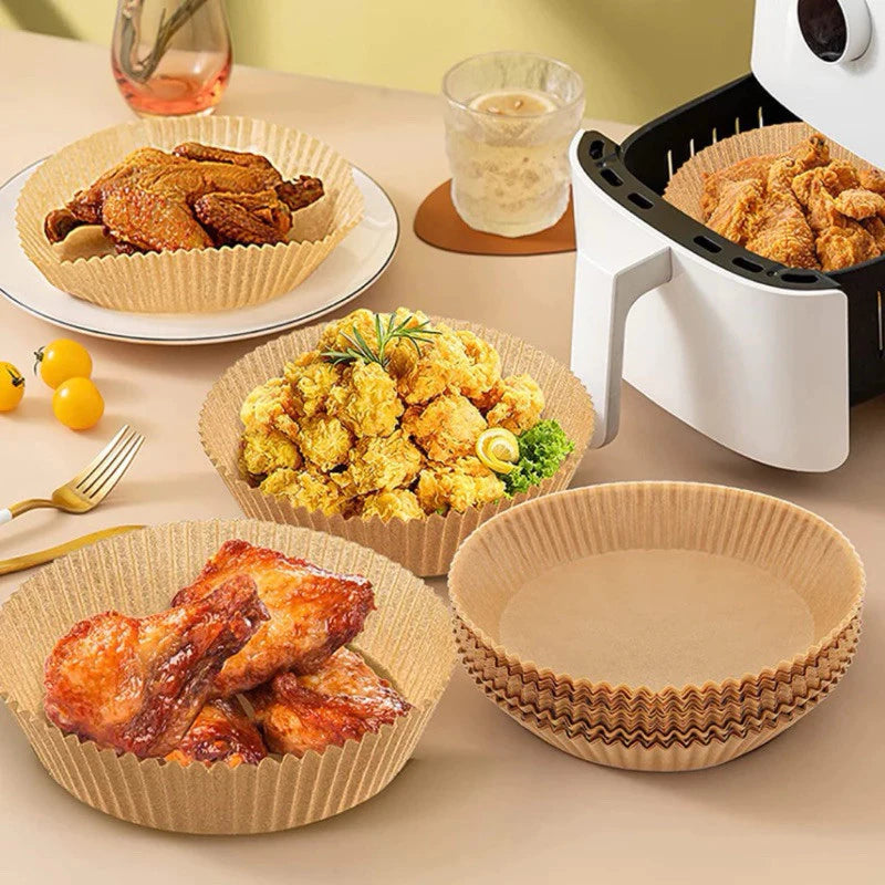 Forro Descartável para Air Fryer - 100 peças (16cm)