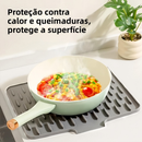 Tapete Escorredor de Louça Silicone com Dreno Antiderrapante Resistente ao Calor